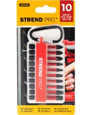 Sada bitov Strend Pro Premium, PH, PZ, TORX, S2 pevnosť, 1/4", 50mm, 10 dielna