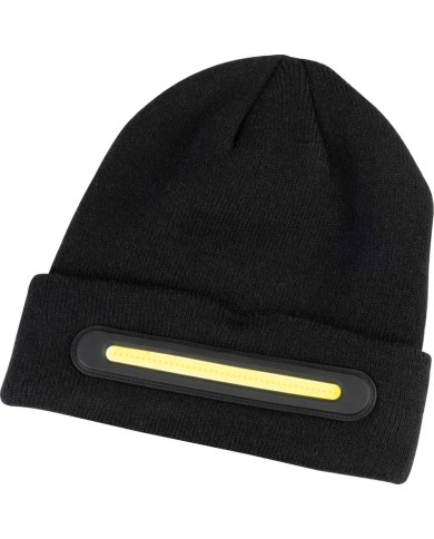 Čiapka Strend Pro beanie, 40x LED, čierna, akrylové vlákna, 750 mAh batéria