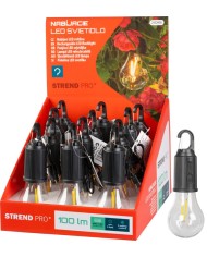 Žiarovka Strend Pro, kempingové, LED, 100 lm, 400 mAh, USB-C nabíjanie, svietidlo