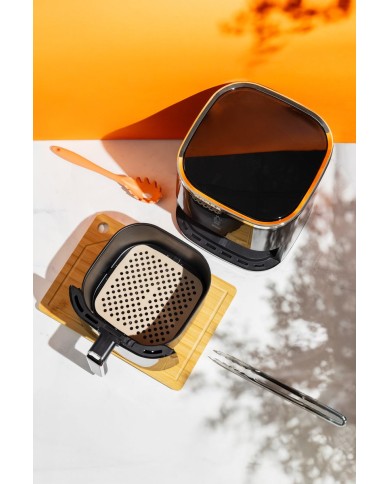 Podložka MagicHome, silikónová, do fritézy, štvorec, 18,7x18,7x0,1 cm