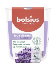 Sviečka Bolsius True Scents, levanduľa, 80x73 mm, v skle