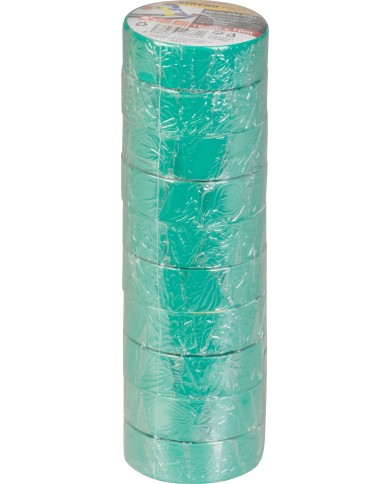Páska Strend Pro, 19 mm, L-10 m, max. 80°C, 40,0 kV/mm, zelená, izolačná, lepiaca, PVC, bal. 10 ks