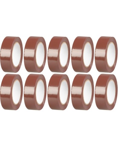 Páska Strend Pro, 19 mm, L-10 m, max. 80°C, 40,0 kV/mm, hnedá, izolačná, lepiaca, PVC, bal. 10 ks