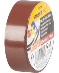 Páska Strend Pro, 19 mm, L-10 m, max. 80°C, 40,0 kV/mm, hnedá, izolačná, lepiaca, PVC, bal. 10 ks