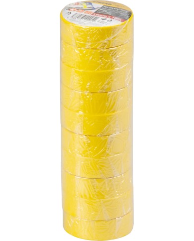 Páska Strend Pro, 19 mm, L-10 m, max. 80°C, 40,0 kV/mm, žltá, izolačná, lepiaca, PVC, bal. 10 ks