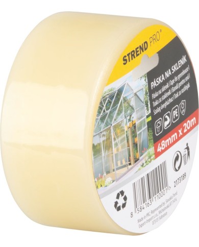 Páska Strend Pro, 48 mm, L-20 m, opravná, na skleník, polylarbonát, sklo, transparentná