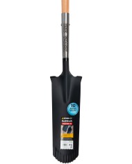 Rýľ Strend Pro Premium RedShark, úzky, drenážny, s drevenou násadou D 1280 mm, záruka 10 r.