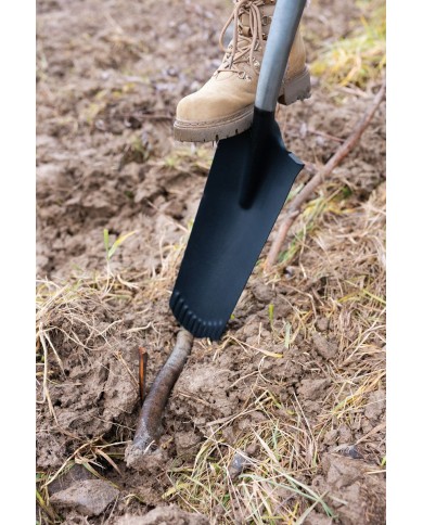 Rýľ Strend Pro Premium RedShark, úzky, drenážny, s drevenou násadou D 1280 mm, záruka 10 r.