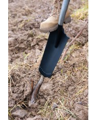 Rýľ Strend Pro Premium RedShark, úzky, drenážny, s drevenou násadou D 1280 mm, záruka 10 r.