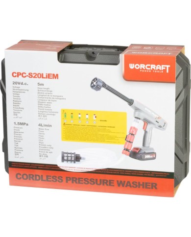 Pištoľ Worcraft CPC-S20LiEM, ShareSYS, vysokotlakový, 1x akumulátor 2.0Ah, 1x nabíjačka