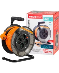Kábel Strend Pro DG-FB04 predlžovací, L-15 m, na bubne, prierez 1,5 mm2