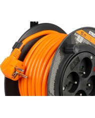 Kábel Strend Pro DG-FB04 predlžovací, L-15 m, na bubne, prierez 1,5 mm2