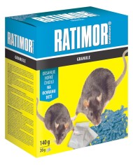Návnada RATIMOR® Brodifacoum pellets, 140 g, na myši a potkany, granule