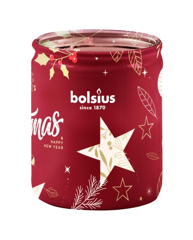 Sviečka Bolsius Starlight, 82x68 mm, brusnica, v skle