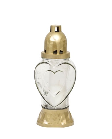 Kahanec Heart, sklo, 28 h, 25.5 cm, na hrob
