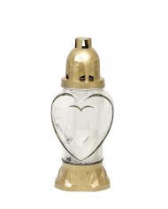 Kahanec Heart, sklo, 28 h, 25.5 cm, na hrob