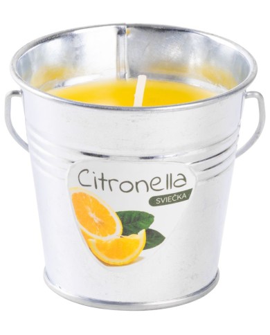 Sviečka Citronella CB143, repelentná, vedro, 80 g, 80x72 mm