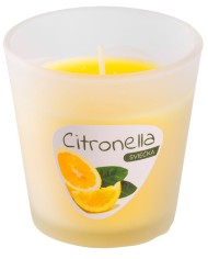 Sviečka Citronella CG144, repelentná, sklenený pohár, 80 g, 80x70 mm
