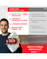 Laser Strend Pro SMD-RM20UG-Li, 2v1, Green, podlahový, USB nabíjanie