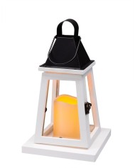 Lampáš MagicHome LW8823, 17x17x33 cm, LED, 3xAAA, drevo