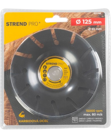 Kotúč Strend Pro, rašpľový, 125 mm, na drevo, do uhlovej brúsky