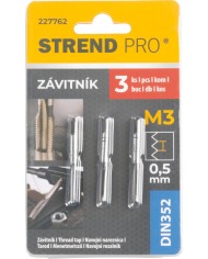 Závitník Strend Pro, M3, 0,5 mm, DIN352, bal. 3 ks