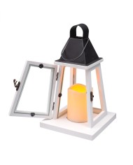 Lampáš MagicHome LW8823, 17x17x33 cm, LED, 3xAAA, drevo