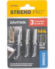 Závitník Strend Pro, M4, 0,7 mm, DIN352, bal. 3 ks