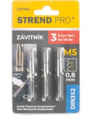 Závitník Strend Pro, M5, 0,8 mm, DIN352, bal. 3 ks