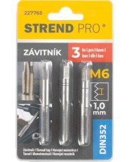 Závitník Strend Pro, M6, 1 mm, DIN352, bal. 3 ks