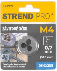 Očko Strend Pro, závitové, M4x0,7 mm, metrický závit priemer 25 mm, DIN223B