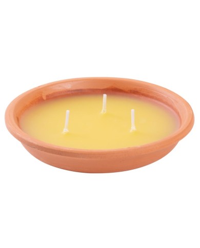 Sviečka Citronella, repelentná, terakota, 80 g, 30x125 mm
