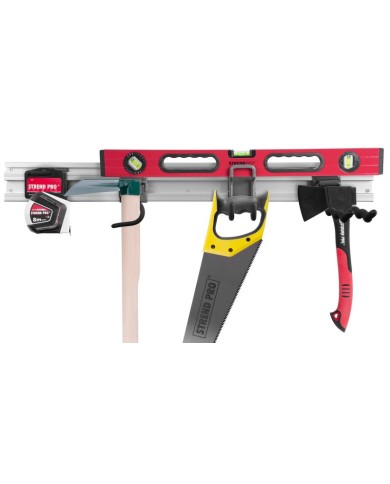 Držiak na náradie G-mate GHS5 • koľajnička 80 cm, 5 ks, + vešiaky, na stenu