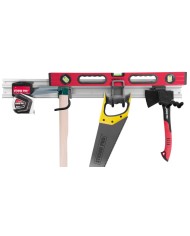 Držiak na náradie G-mate GHS5 • koľajnička 80 cm, 5 ks, + vešiaky, na stenu