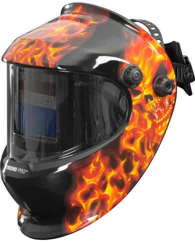 Kukla zváračská Strend Pro Galaxy Fire Skull, AutoDark, samostmievacia
