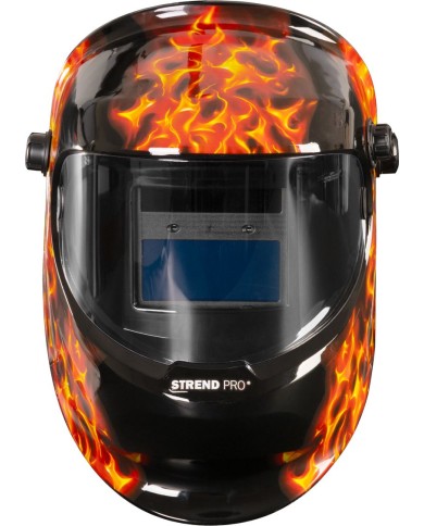 Kukla zváračská Strend Pro Galaxy Fire Skull, AutoDark, samostmievacia