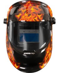 Kukla zváračská Strend Pro Galaxy Fire Skull, AutoDark, samostmievacia