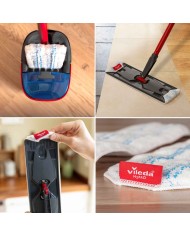 Súprava upratovacia Vileda H2Pro, plochý mop s dvojkomorovým systémom, mop