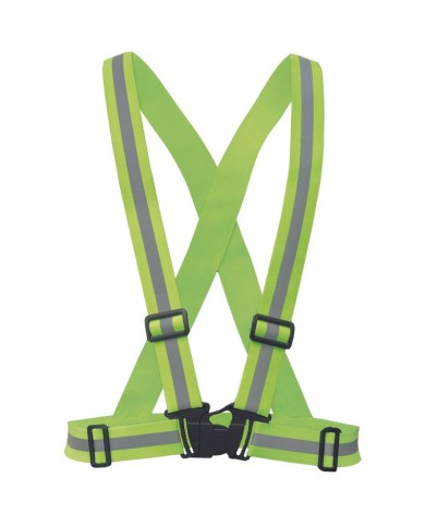 Traky REFROX, popruhy, reflexné, elastické, zelené, CE certifikát