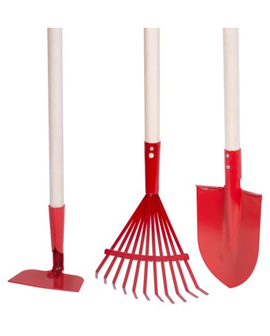 Sada náradia Strend Pro Herrison 9357G MINI, záhradnícka, hrable, lopata, motyka, drevená násada 900 mm