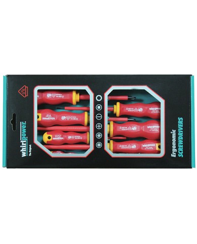 Sada skrutkovačov Whirlpower® 102-306, elektrikárska, 6 dielna, VDE 1000, Ergonomic