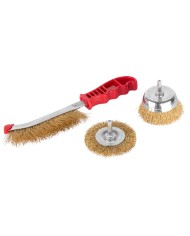 Kefa na brúsenie Tigerlion 8003B, hrncová, vlnitá, 3-dielna sada kief, so stopkou