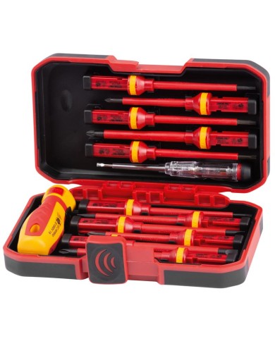 Sada skrutkovačov Strend Pro SDX61-113, VDE 12 dielna + skúšačka, elektrikárska, 1000V