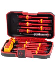 Sada skrutkovačov Strend Pro SDX61-113, VDE 12 dielna + skúšačka, elektrikárska, 1000V