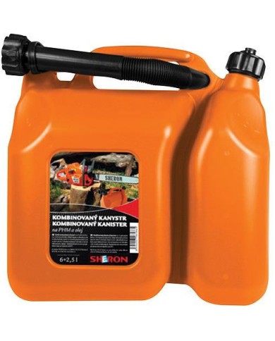 Kanister SHERON 6+2.5 lit., kombinovaný na olej a PHM