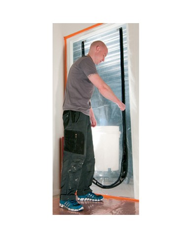 Fólia Strend Pro, PF1201, stavebná, na zárubňu, ochrana proti prachu na dvere, U-Zipper