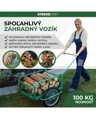 Vozík Victor, GREEN prepravný, koleso nafukovacie, max. 100 kg