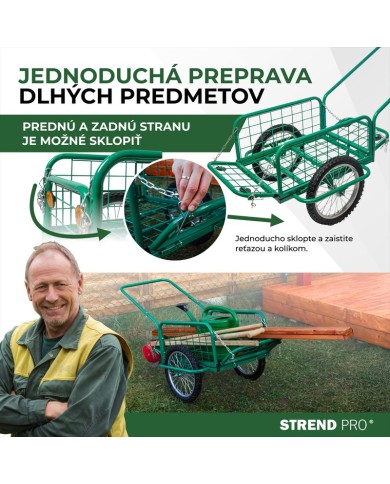 Vozík Victor, GREEN prepravný, koleso nafukovacie, max. 100 kg