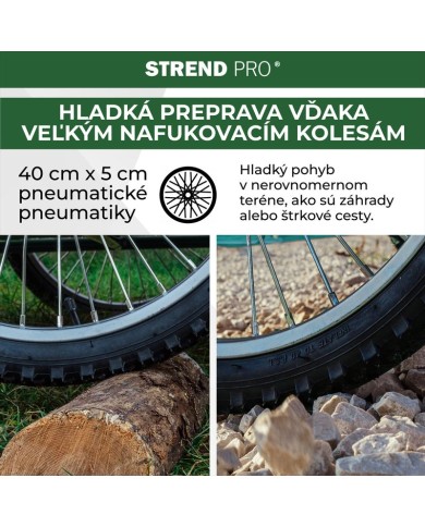 Vozík Victor, GREEN prepravný, koleso nafukovacie, max. 100 kg