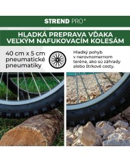 Vozík Victor, GREEN prepravný, koleso nafukovacie, max. 100 kg